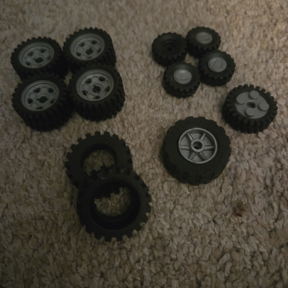 Black Toy Wheels Set